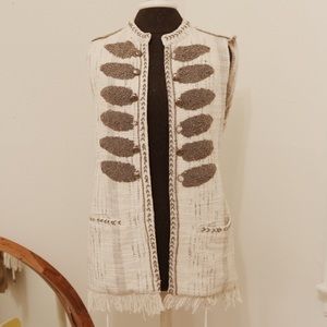 Zara military style vest size small